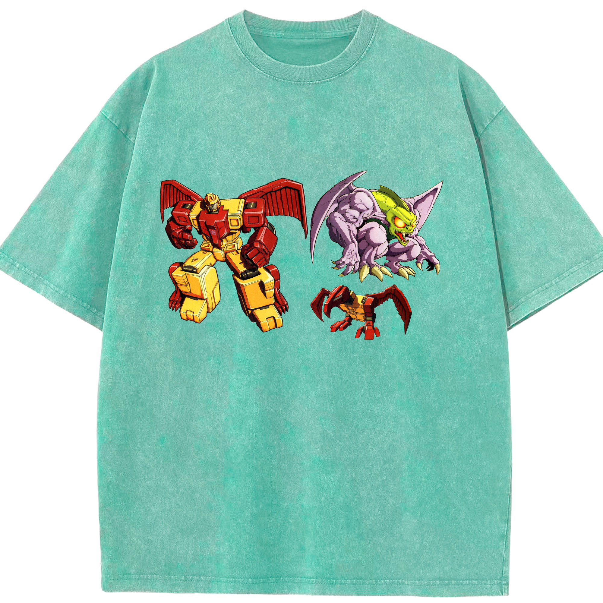 （画像用）  綿100% ヴィンテージ風 半袖Tシャツ（フロントプリント）